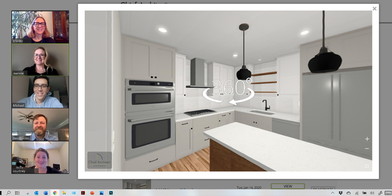 Virtual Design Meeting Kitchen Remodel Zoom